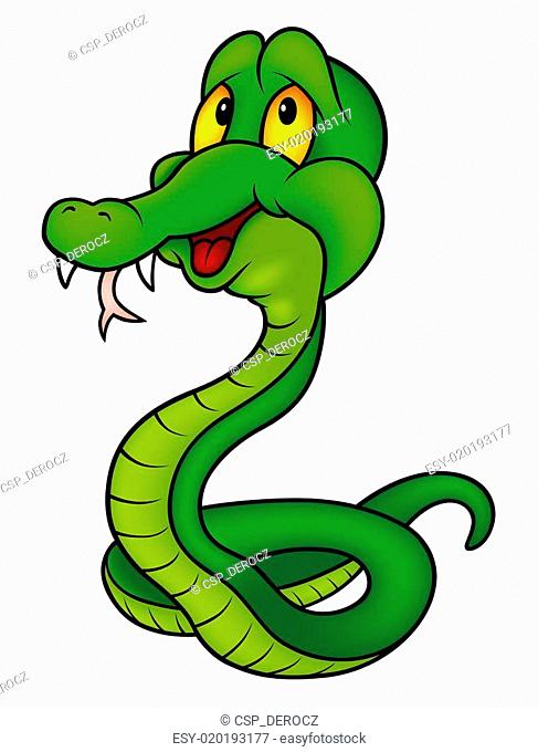 cartoon hissing snake with speech bubble, Stock Vector, Vector And Low  Budget Royalty Free Image. Pic. ESY-017495000 | agefotostock