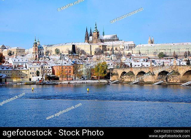 View of Prague Castle in winter, on November 11, 2023. (CTK Photo/Martin Hurin)