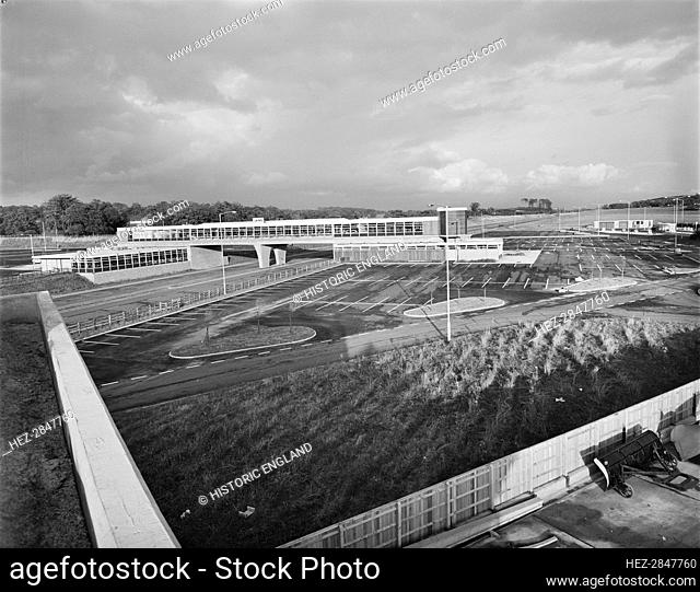 M6 Motorway, Keele Service Area, Keele, Newcastle-under-Lyme, Staffordshire, 02/10/1963. Creator: John Laing plc