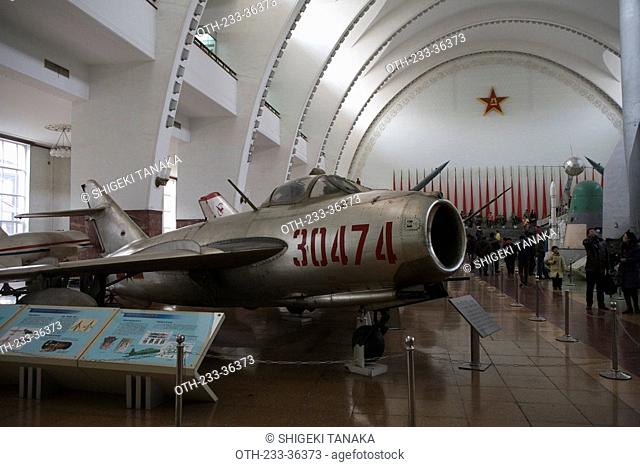 Combat plane exhibiting in the Military Museum, Beijing, China