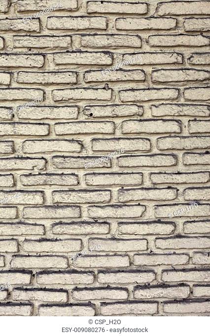 white brick wall