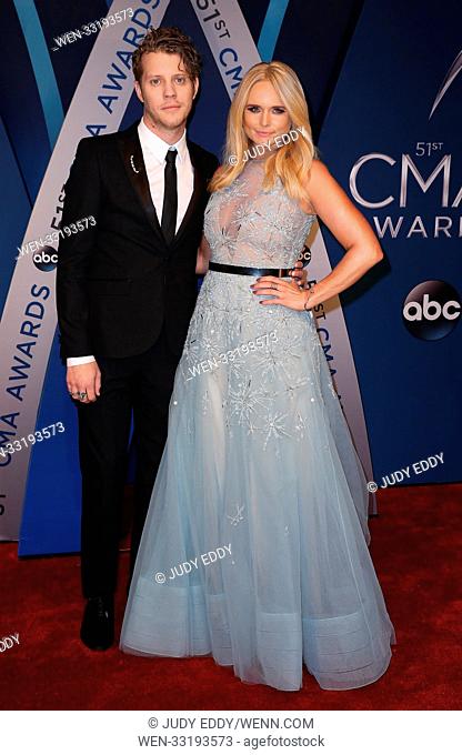51st CMA Awards at Music City Center - Arrivals Featuring: Anderson East, Miranda Lambert Where: Nashville, Tennessee, United States When: 08 Nov 2017 Credit:...