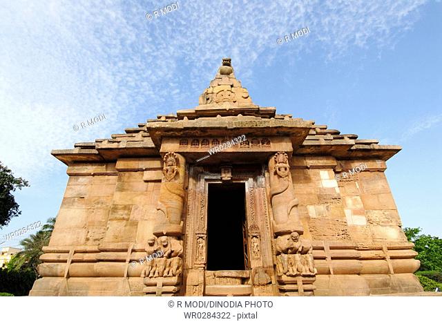 Raja Rani temple of red-gold sandstone statues of eight dipalakas guarding eight cardinal direction , Bhubaneswar , Orissa , India