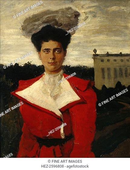 Portrait of Grand Duchess Elena Vladimirovna of Russia (1882-1957). Found in the collection of the State Art Museum of Kazakh Republic, Almaty