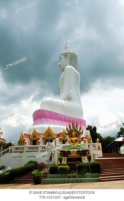 giant Buddha statue at Wat Phra Phuttabat outside of Khon Kaen, Thailand