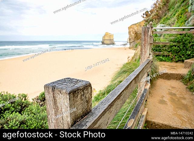 View of Gibson Beach from the Gibson Steps, Great Ocean Road, Victoria, Australia