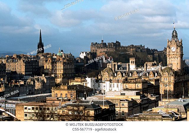 View from Edinburgh castle. Edinburgh. Scotland. UK