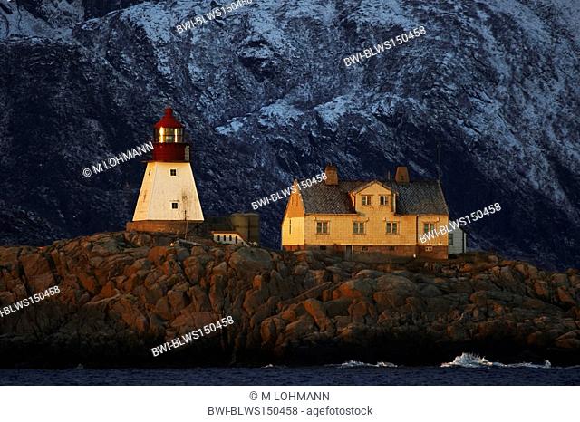 Orsvag light house, Norway, Lofoten Islands, Vagan, Kabelvag