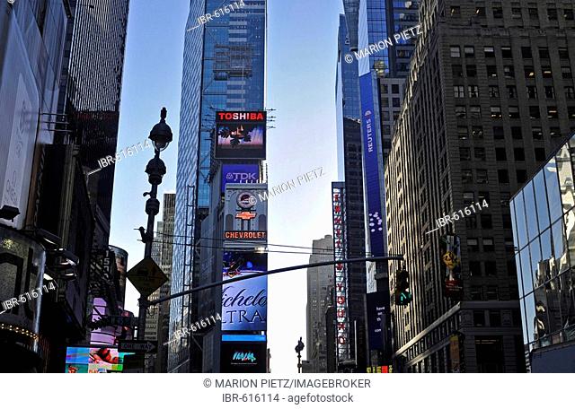 Times Square in the evening, New York, USA