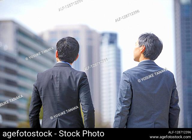 Middle Aged Japanese Businessmen Portrait