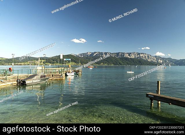 Lake Atter or Lake Kammer is a glacial lake in northern Austria in the Alps in the Salzkammergutberge. (CTK Photo/Richard Mundl)