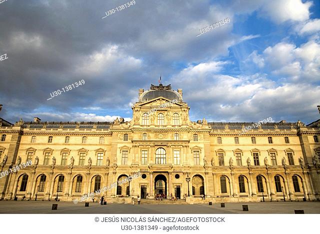 Palais du Louvre, nowadays Louvre museum, listed as World Heritage by UNESCO  Paris  France