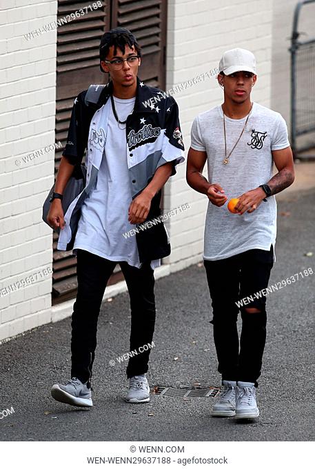 Contestants seen arriving at the Fountain Studios for the X Factor rehearsals, in London Featuring: Nathan Lewis, Kieran Alleyne