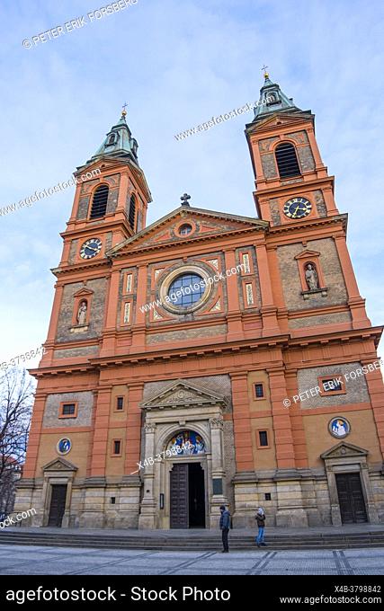 Kostel svatého Václava, Saint Wenceslas church, Namesti 14 Rijna, Smichov, Prague, Czech Republic