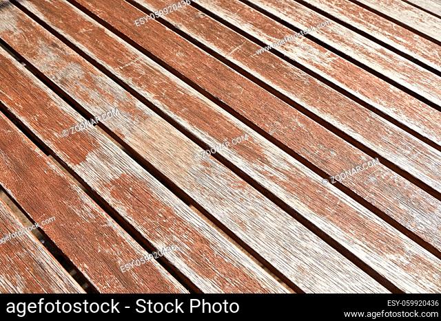 Wooden deck background lumber pattern, scratchy weathered