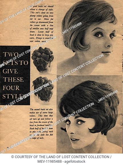 Beauty, woman's own Presents the World Famous Helena Rubinstein WAY -  1960's ladies hairstyles, Stock Photo, Picture And Rights Managed Image.  Pic. MEV-11985488 | agefotostock