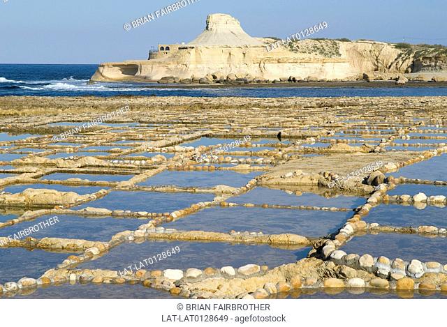The Salt Pans have been in use since Roman times, on the North coast near Marsalforn on Gozo