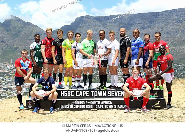 2015 HSBC Rugby Sevens Round 2 South Africa Launch Dec 8th. 08.12.2015. Signal Hill, Capetown, South Africa. 16 teams attend the official launch of the SA Rugby...