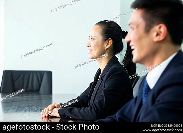 Businesswoman In Conference Room