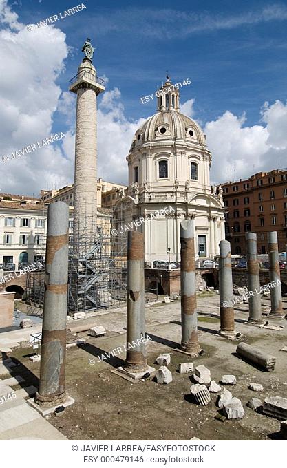 Trajan's Forum, Roman Forum. Rome. Italy