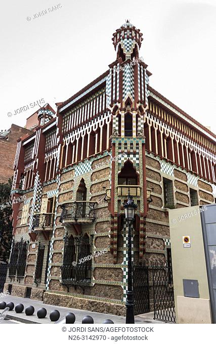 Casa Vicens, 1885, by Antoni Gaudí. Barcelona