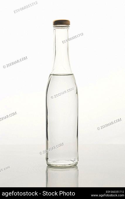 elegant minimalist bottle with water