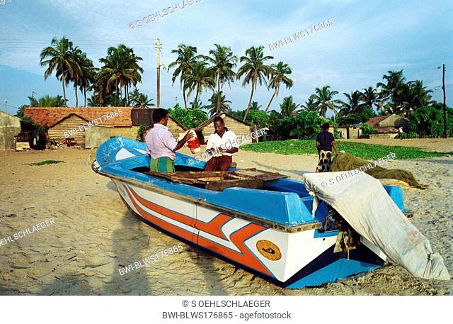 fishing boats in Negombo, Sri Lanka, Westprovinz, Negombo