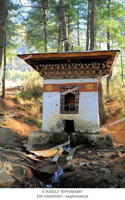 Small dzong near of Paro Valley, Bhutan