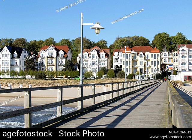 View from the Seebruecke to Bansin, Usedom