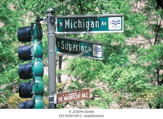 Street signs in Chicago