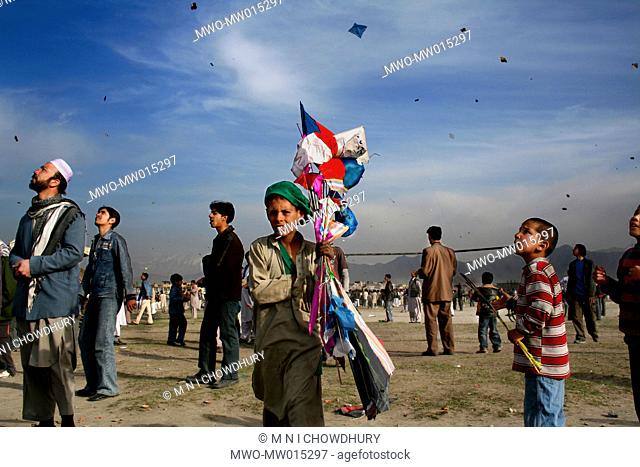 The Kite Festival, on the Persian New Year or ‘Nowruz’, at Chaman-e-Uzuri, Kabul, Afghanistan March 23, 2006