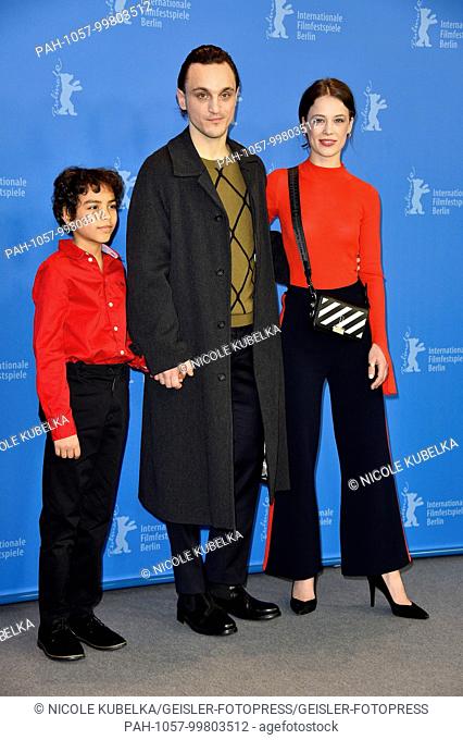 Lilien Batman, Franz Rogowski and Paula Beer during the 'Transit' photocall at the 68th Berlin International Film Festival / Berlinale 2018 on February 17