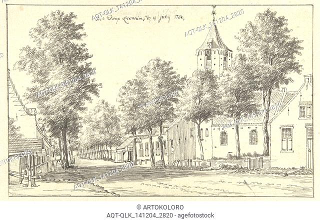 Village street in Leersum The Netherlands, Jan de Beijer, 1750