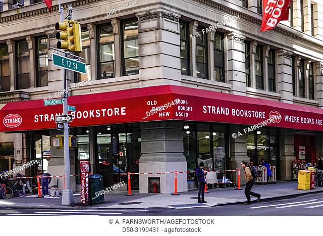 New York, New York USA The Strand Bookstore. Union Square