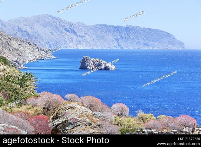 Amorgos island coastline, Amorgos, Cyclades Islands, Greece