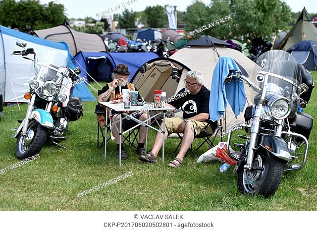 Owners of legendary motorcycle Harley-Davidson meet in Pasohlavky near Brno, Czech Republic, on Friday, June 2, 2017. (CTK Photo/Vaclav Salek)