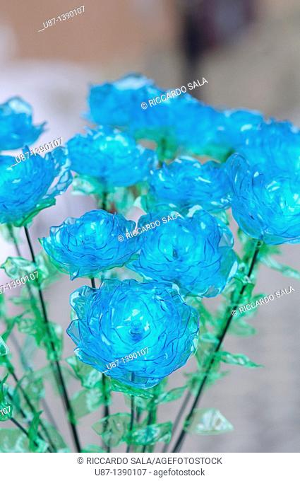 Flowers Made From Plastic Bottles Recycled Platic