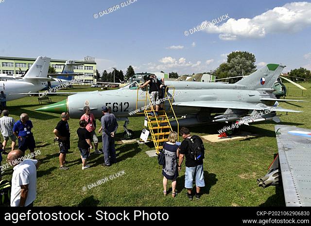 The renovated MiG-21 MF fighter was presented on June 29, 2021 by employees of the Aviation Museum in Kunovice in the Uherske Hradiste region in Czech Republic