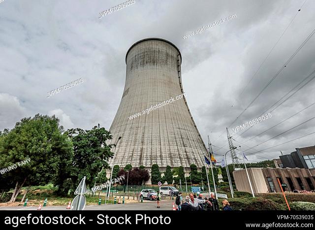 Illustration picture shows one of the cooling tower during a visit of some ministers of the federal government to the nuclear central of Engie
