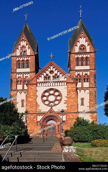 Pilgrimage Church of St. Lutwinus, Mettlach, Saar, Saarland, Germany