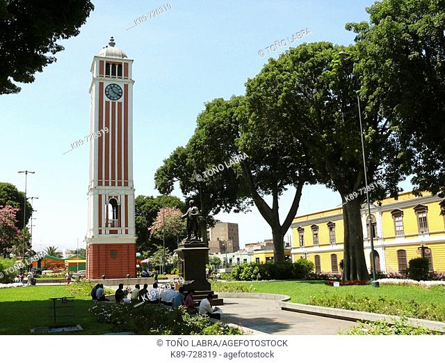 Tower of the Clock, University Park, Lima, Peru