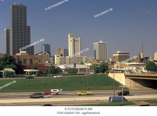 Little Rock, skyline, AR, Arkansas, Downtown skyline of Little Rock and Interstate 630
