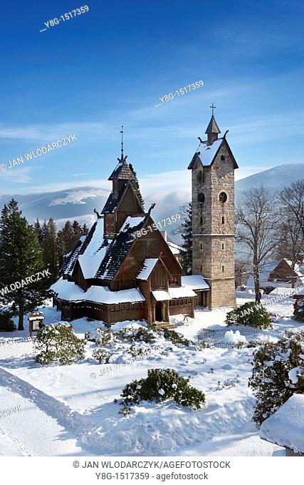 Wang chapel in Karpacz norwegian church, Karkonosze Mountains, Poland, Europe