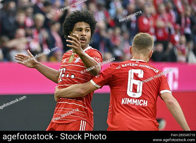 ARCHIVE PHOTO: Real interest in Serge Gnabry becomes concrete - Bayern star open to change after Madrid. Serge GNABRY (FC Bayern Munich), goaljubel v