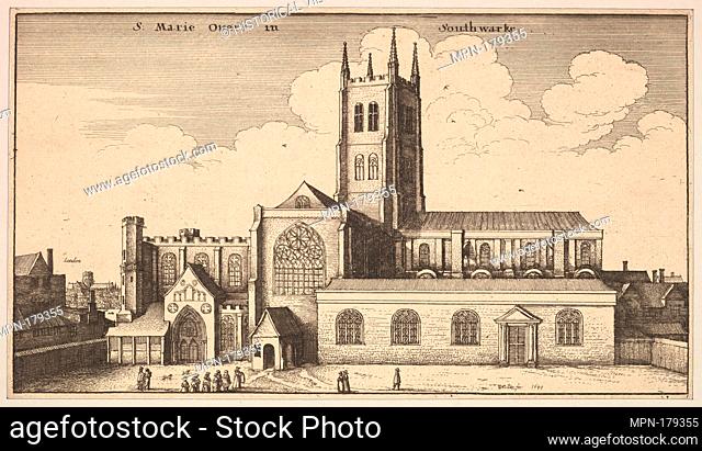 S. Marie Overs in Southwarke (St. Mary Overy, now Southwark Cathedral). Series/Portfolio: London Views; Artist: Wenceslaus Hollar (Bohemian