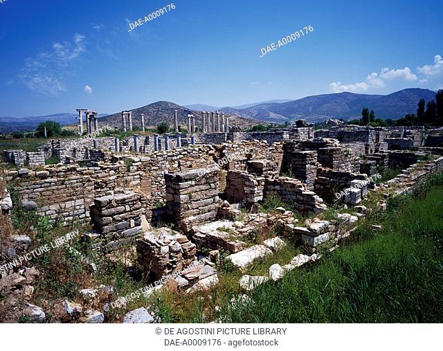 The Temple of Aphrodite, dating from the 1st century BC, later transformed into a Christian church in the 4th century, Aphrodisias, Turkey