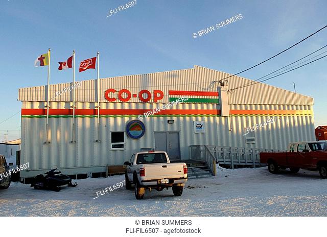 CO-OP Store at 11 pm, Cambridge Bay, Nunavut