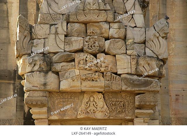 Mandapa with tale from Indian Ramayana epos, Prasat Hin Phimai, Khmer Temple, Province Khorat, Thailand, Asia