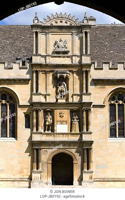 England, Oxfordshire, Oxford, Entrance to Wadham College