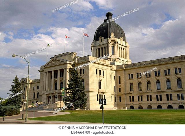 Provincial Capital Legislative Building Regina Saskatchewan Canada Queen City designed by Edward and W. S. Maxwell Beaux Art Style